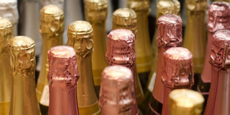 bottles of sparkling wine