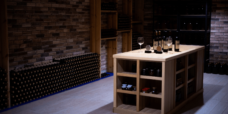 a home wine cellar