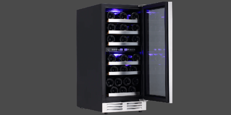 a Sollevare 30 bottle dual zone wine refrigerator